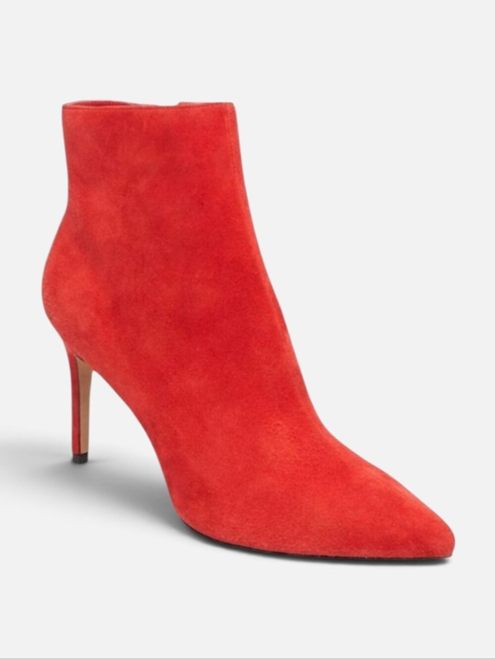 Steven By Steve Madden Red Suede Heel Booties Woman's size 6